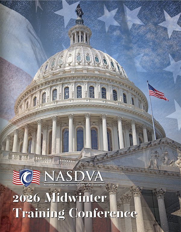 U.S. Capitol building  with American flag and NASDVA Conference 