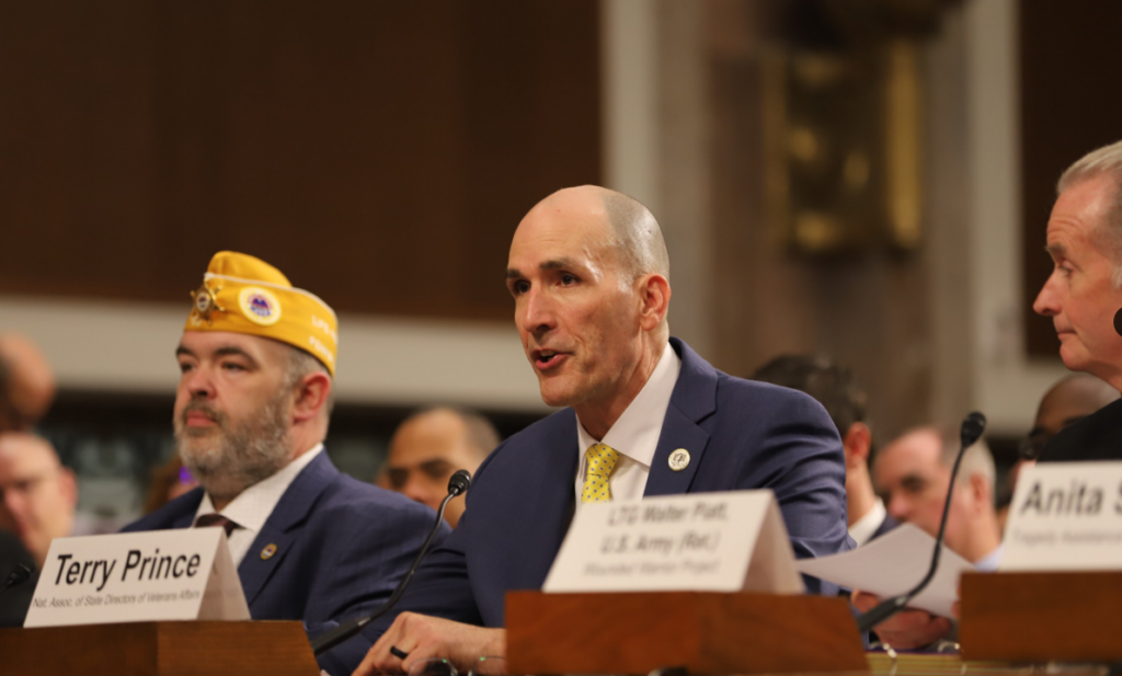 NASDVA President Terry Prince (Illinois) testifies at Joint House and Senate VSO Hearing